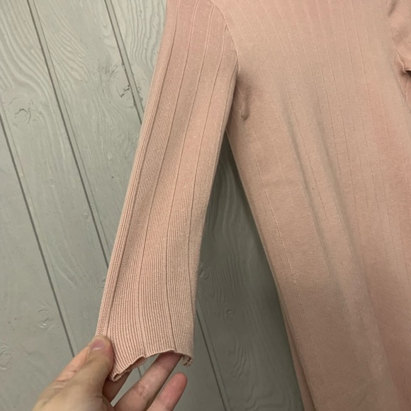 Matching 3 piece loungewear set knit blush pink silk+salt staycation size XS - Picture 5 of 13